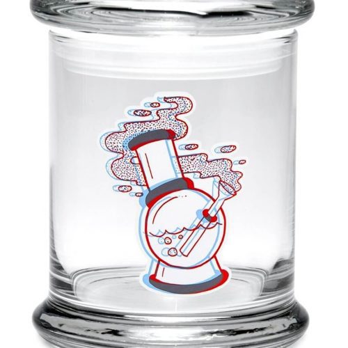 420 Science Glass Pop Top Storage Jar Large / 3D Water Pipe