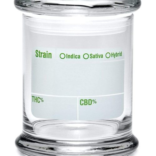 420 Science Glass Pop Top Storage Jar Large / Modern Write & Erase