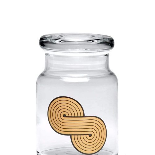 420 Science Glass Pop Top Storage Jar Small / Infinite Loop