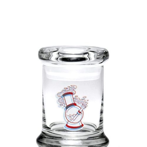 420 Science Glass Pop Top Storage Jar X-Small / 3D Water Pipe