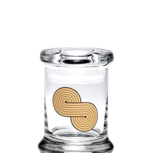 420 Science Glass Pop Top Storage Jar X-Small / Infinite Loop