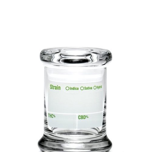 420 Science Glass Pop Top Storage Jar X-Small / Modern Write & Erase