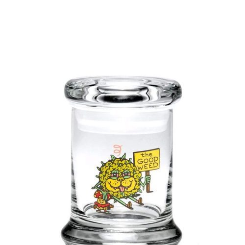 420 Science Glass Pop Top Storage Jar X-Small / The Good Weed