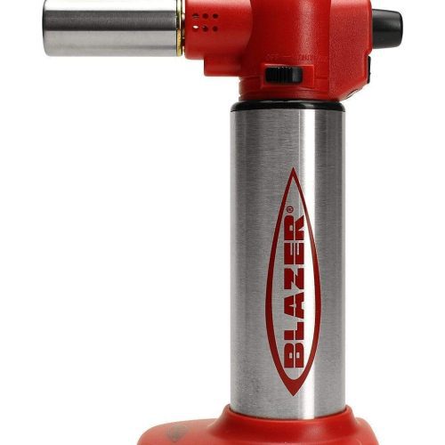 Blazer Big Buddy Butane Torch Lighter Red w/  Stainless Steel