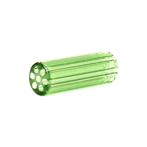 Blazing Blue Glass Honeycomb Crutch Small / Green