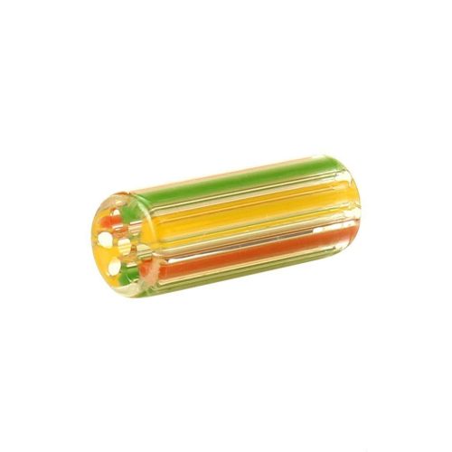 Blazing Blue Glass Honeycomb Crutch Small / Rasta