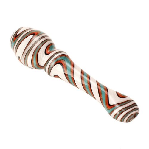 Blazing Blue Glass Line Honeycomb Screen Chillum - SMOKEA®