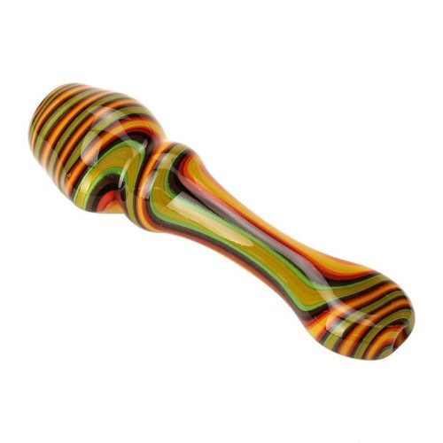 Blazing Blue Glass Line Honeycomb Screen Chillum - SMOKEA®