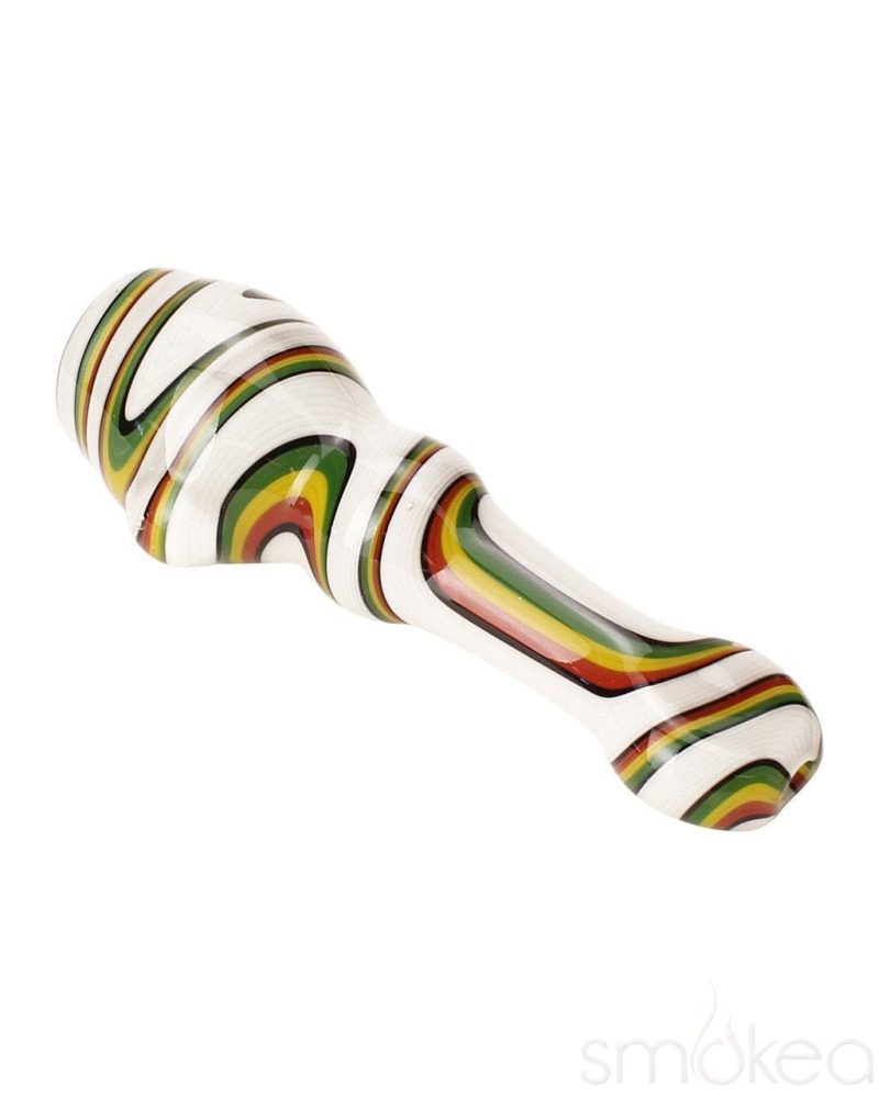 Blazing Blue Glass Line Honeycomb Screen Chillum - SMOKEA®