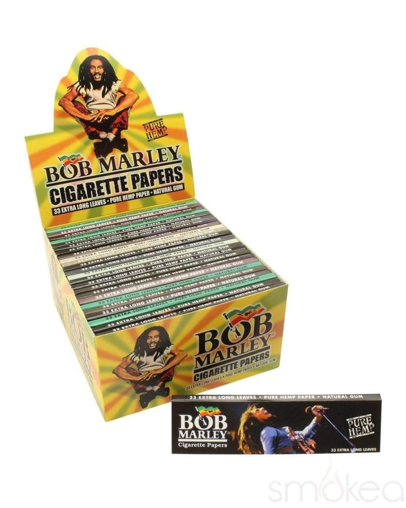 bob marley king size pure hemp rolling papers 28319714803814