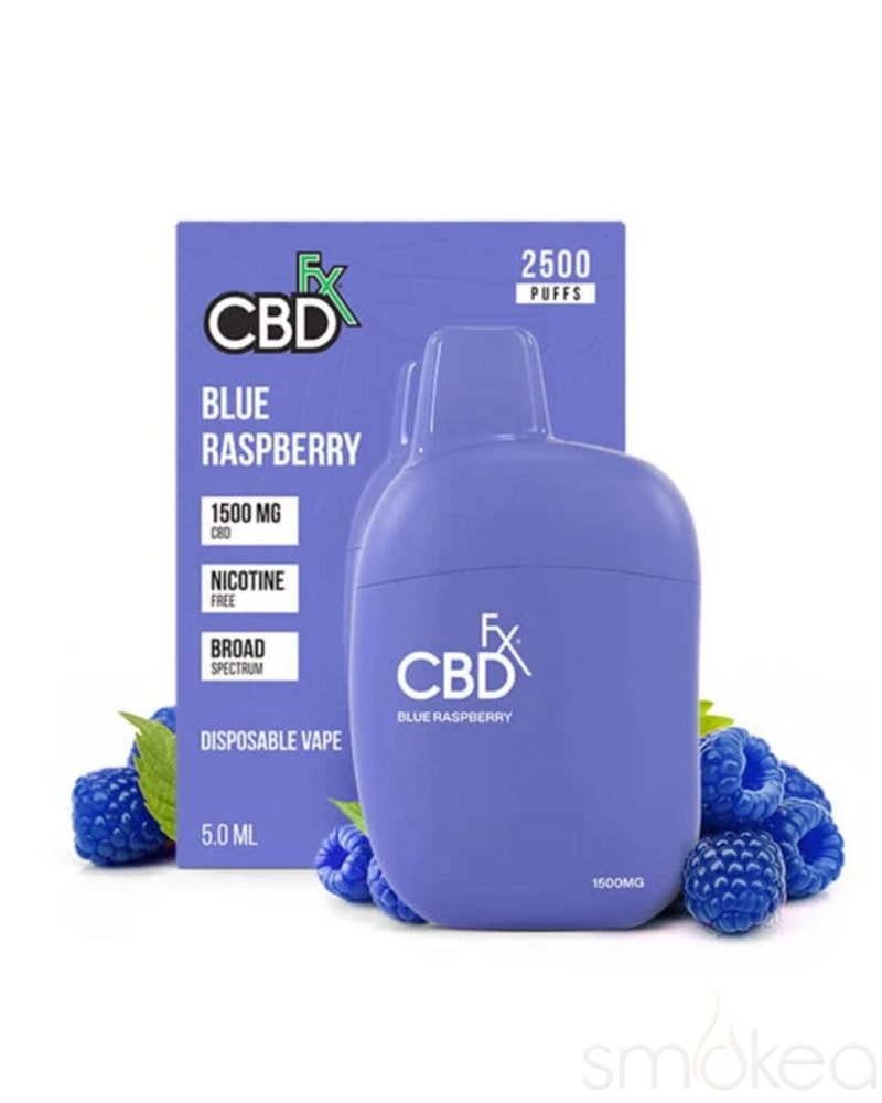 cbdfx 1500mg cbd disposable vape pen blue raspberry 30697035104358