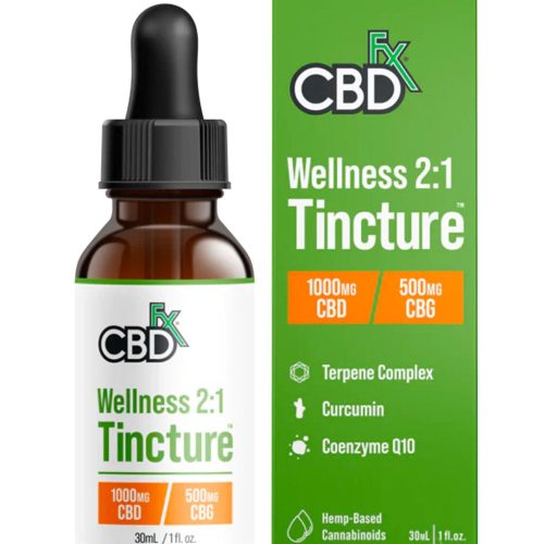 CBDfx CBD + CBG Wellness Oil Tincture