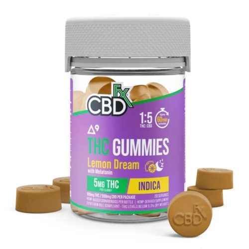 CBDfx Delta 9 THC + CBD Gummies - Lemon Dream 20 Pack