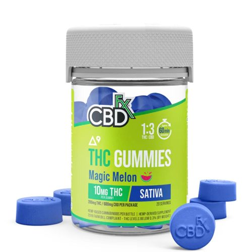 CBDfx Delta 9 THC + CBD Gummies - Magic Melon