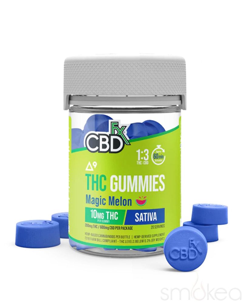 CBDfx Delta 9 THC + CBD Gummies - Magic Melon