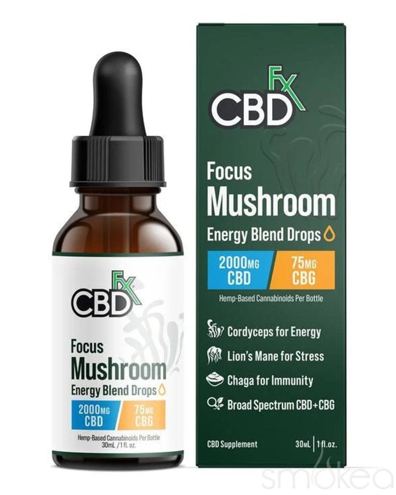 CBDfx Focus Mushroom Energy Blend Tincture 2000mg