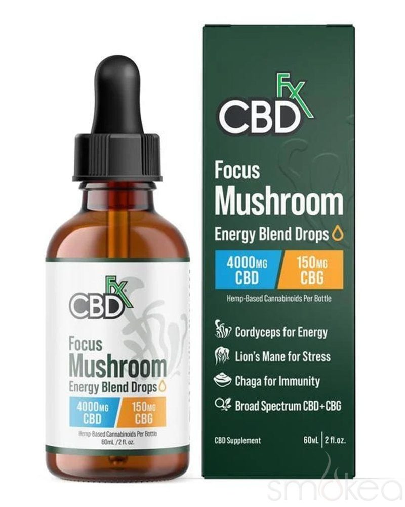 CBDfx Focus Mushroom Energy Blend Tincture 4000mg