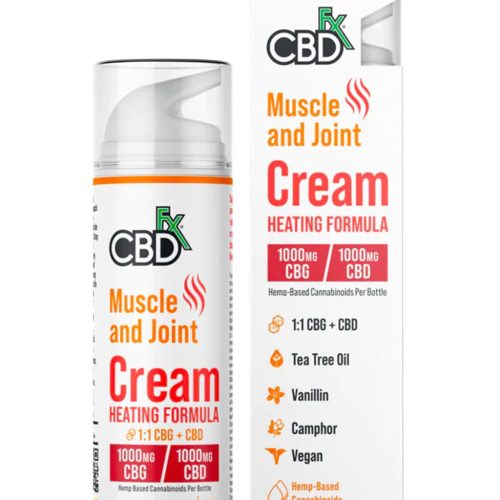 CBDfx Muscle & Joint CBD + CBG Heating Cream 1000mg