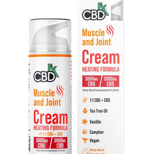 CBDfx Muscle & Joint CBD + CBG Heating Cream