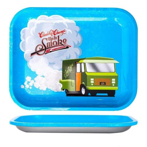 Cheech & Chong's Up in Smoke Blue Rolling Tray Large