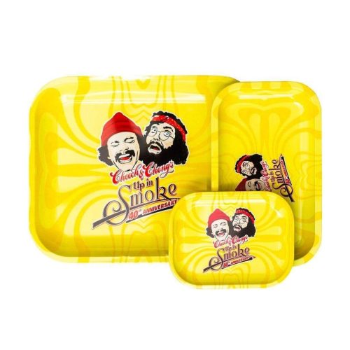 cheech chong s up in smoke yellow rolling tray 28319150342246