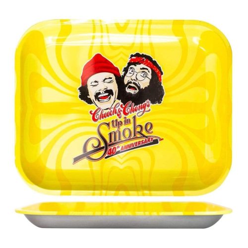 Cheech & Chong's Up in Smoke Yellow Rolling Tray Large