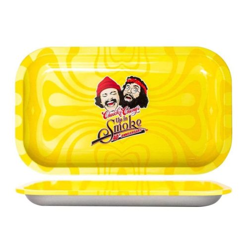 Cheech & Chong's Up in Smoke Yellow Rolling Tray Medium