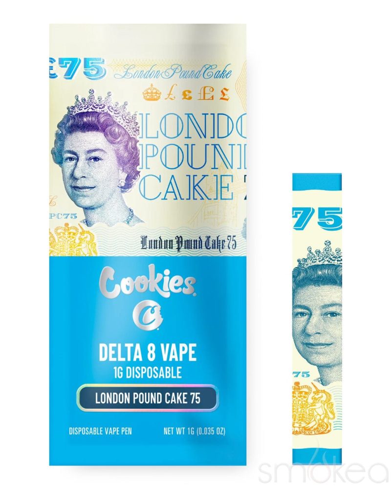 cookies 1g delta 8 disposable vape w live terpenes london pound cake 75 30857680781414