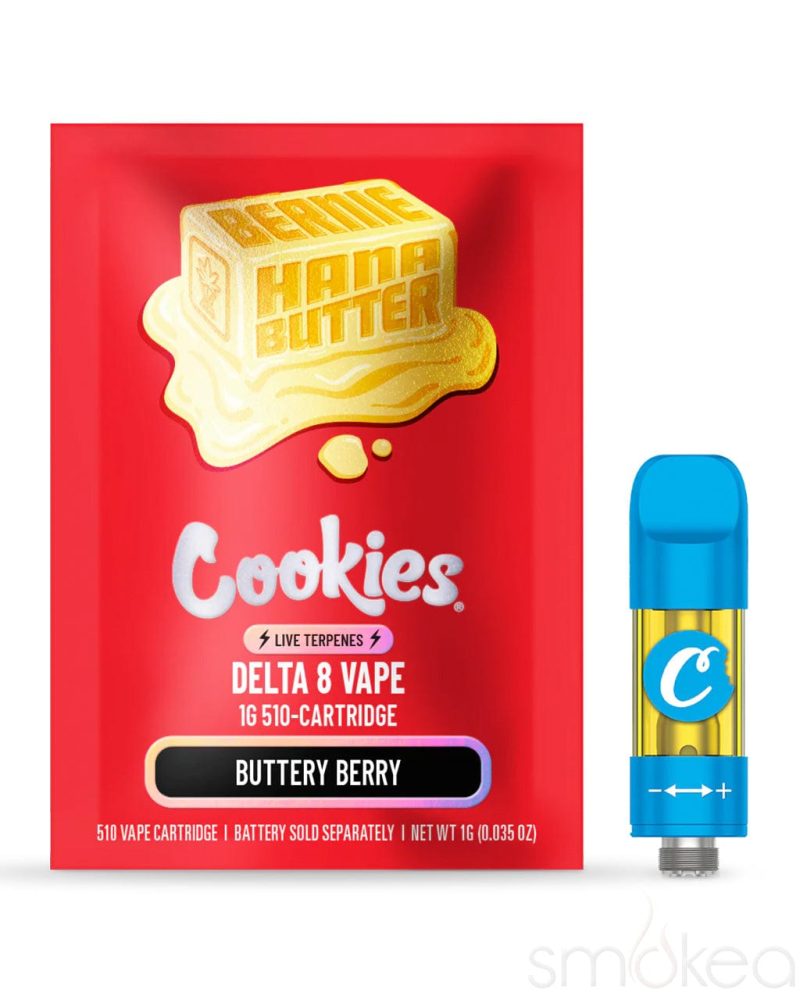 cookies 1g delta 8 vape cartridge w live terpenes berniehana butter 30019121086566