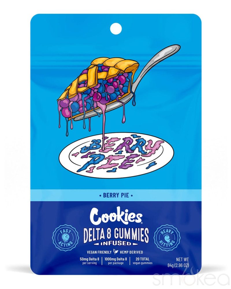 cookies 50mg delta 8 gummies berry pie 20 pack 30083554639974