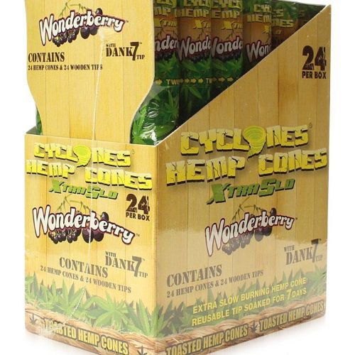 cyclones natural hemp pre rolled cone blunt wrap w dank 7 tip 2105989005342