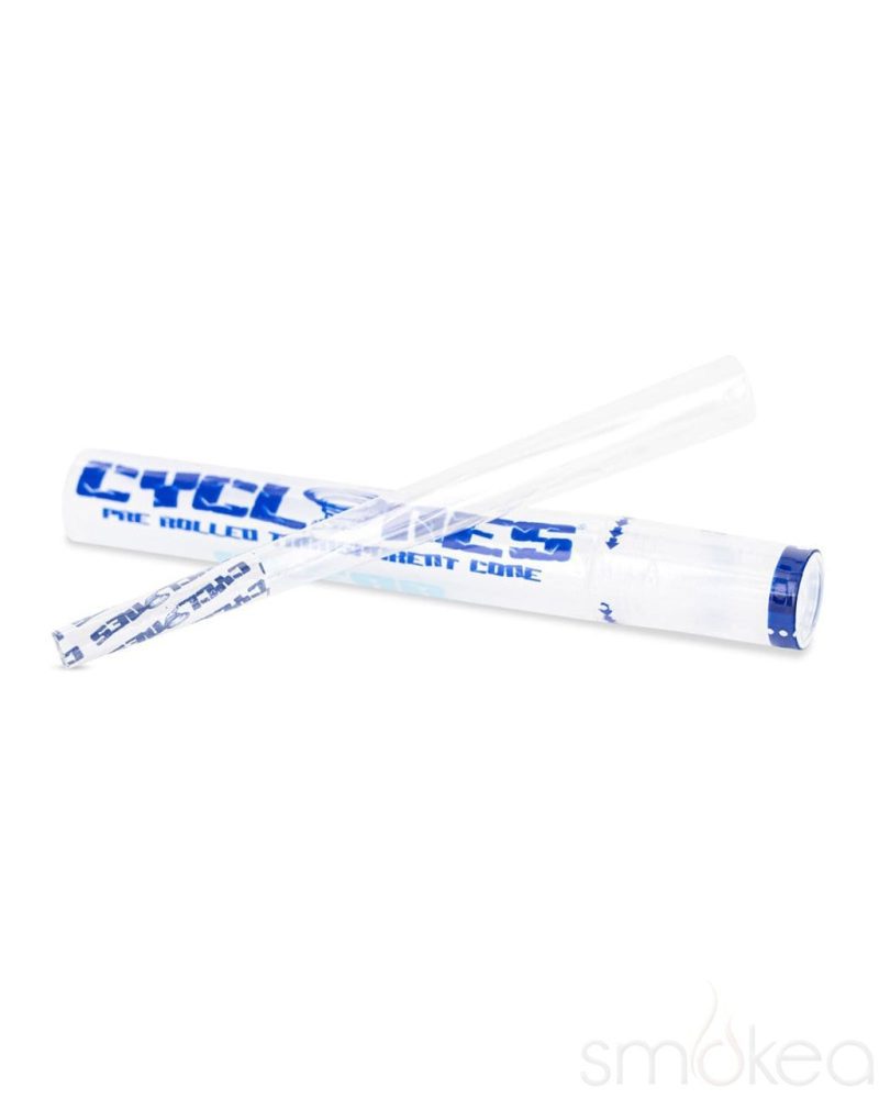 cyclones pre rolled clear cone blunt wrap 2 pack 28369502503014