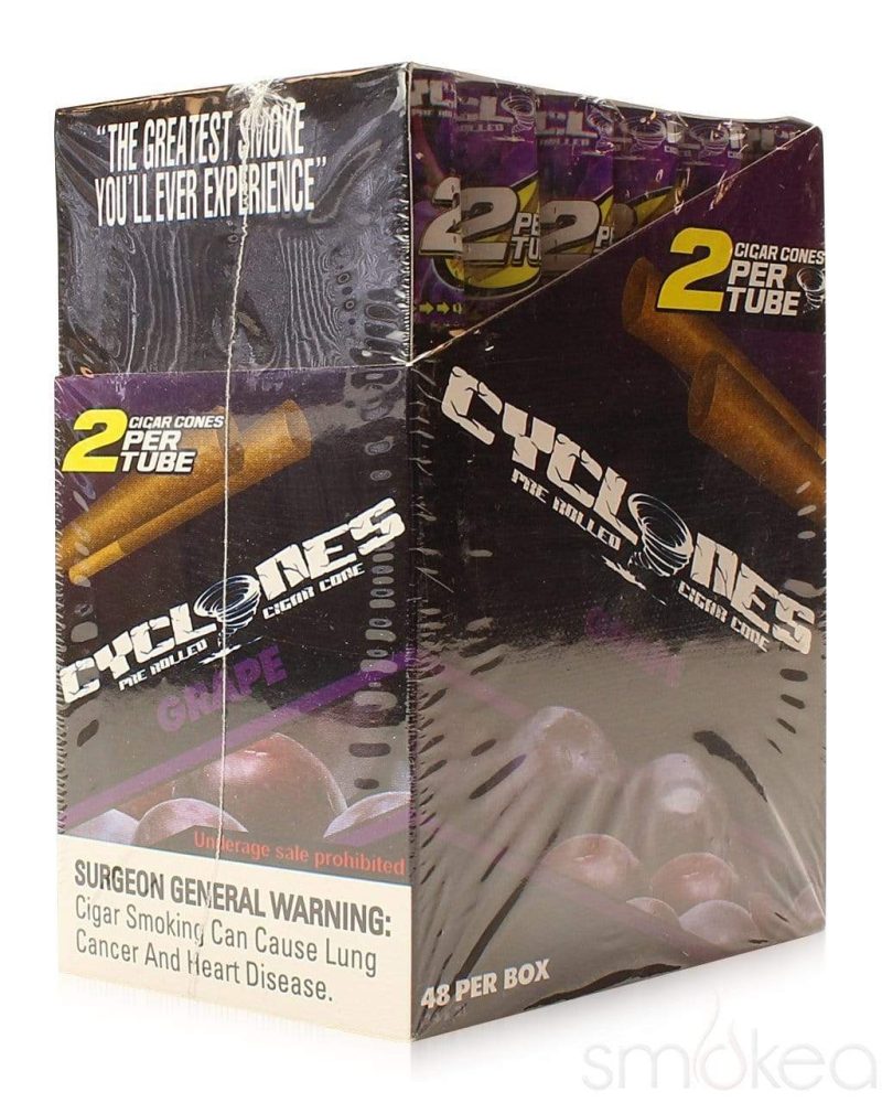 cyclones pre rolled cone blunt wrap 2 pack 28300405473382