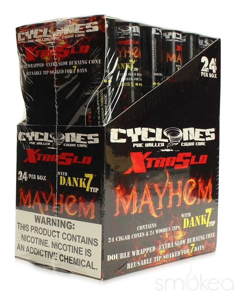 cyclones pre rolled cone blunt wrap w dank 7 tip 3846420791398