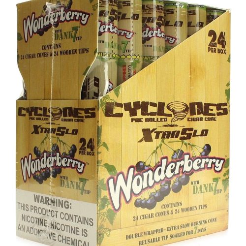 cyclones pre rolled cone blunt wrap w dank 7 tip 3846420988006