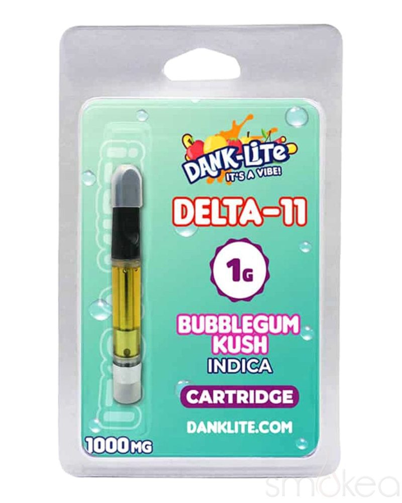 dank lite 1g delta 11 vape cartridge bubblegum kush 29400936251494