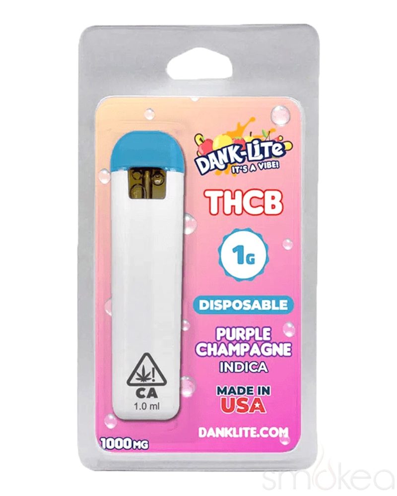 dank lite 1g thcb disposable vape purple champagne 29237852700774