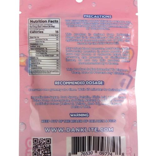 dank lite 250mg delta 8 gummies 10 pack 29234447908966