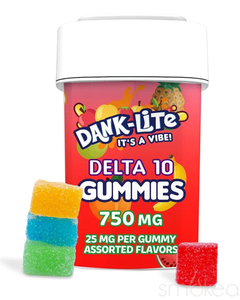 dank lite 750mg delta 10 gummies 30 pack 29166191542374