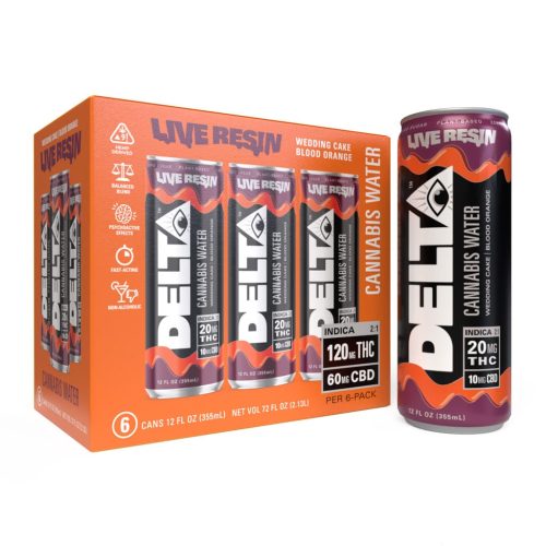 delta beverages delta 9 live resin cannabis water blood orange 30244416880742