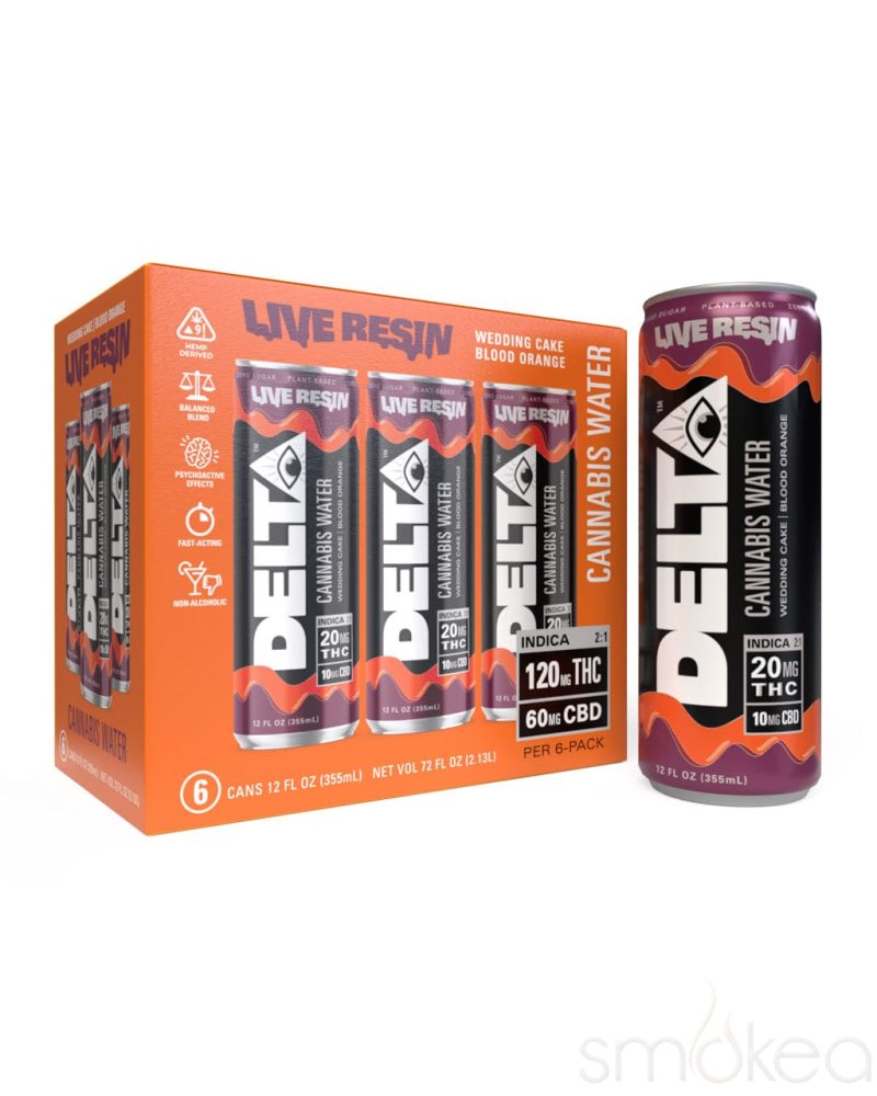 delta beverages delta 9 live resin cannabis water blood orange 30244416880742