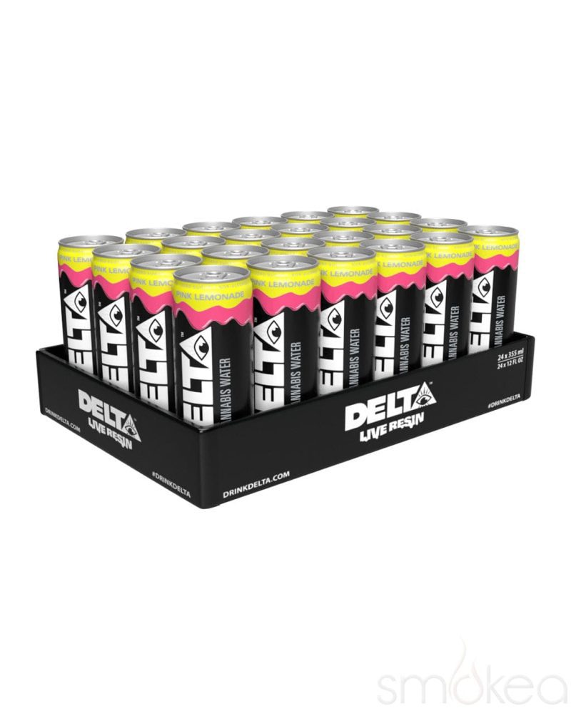 delta beverages delta 9 live resin cannabis water pink lemonade 31208246804582