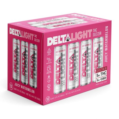 delta beverages delta light cannabis seltzer juicy watermelon 30568522514534