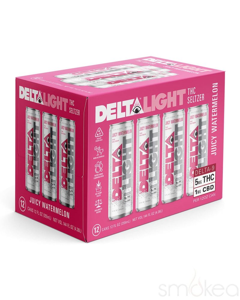 delta beverages delta light cannabis seltzer juicy watermelon 30568522514534