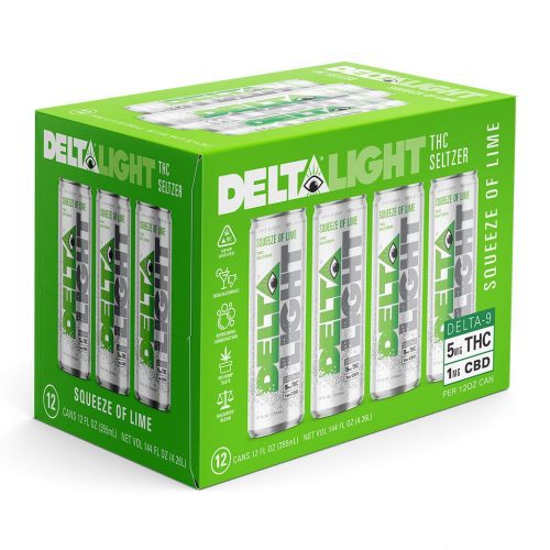 delta beverages delta light cannabis seltzer squeeze of lime 30568457764966