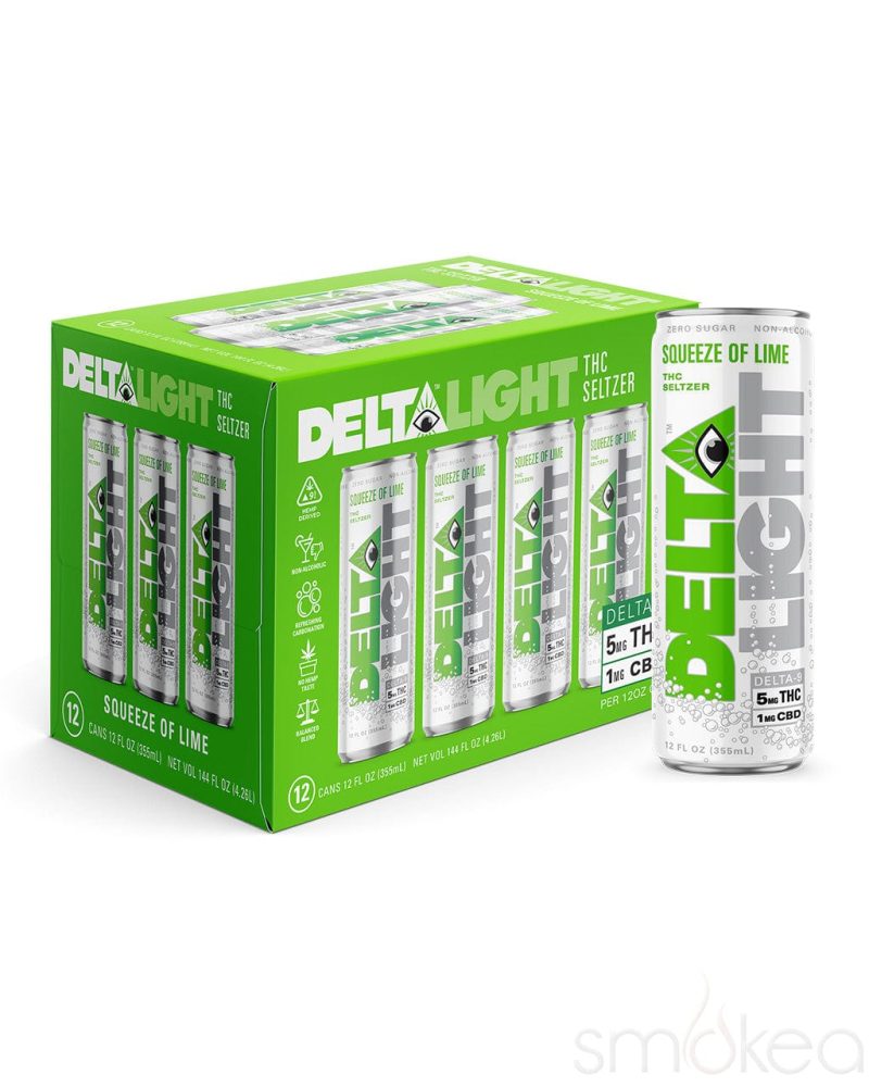 delta beverages delta light cannabis seltzer squeeze of lime 30568457797734