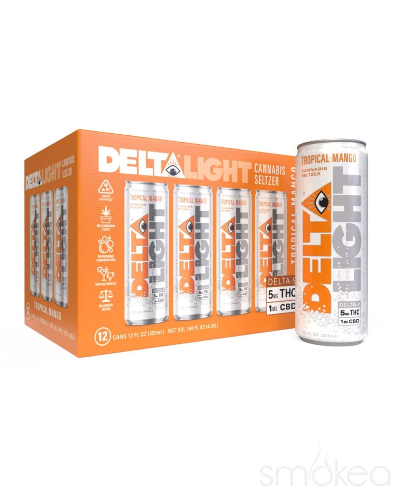 delta beverages delta light cannabis seltzer tropical mango 30244446699622