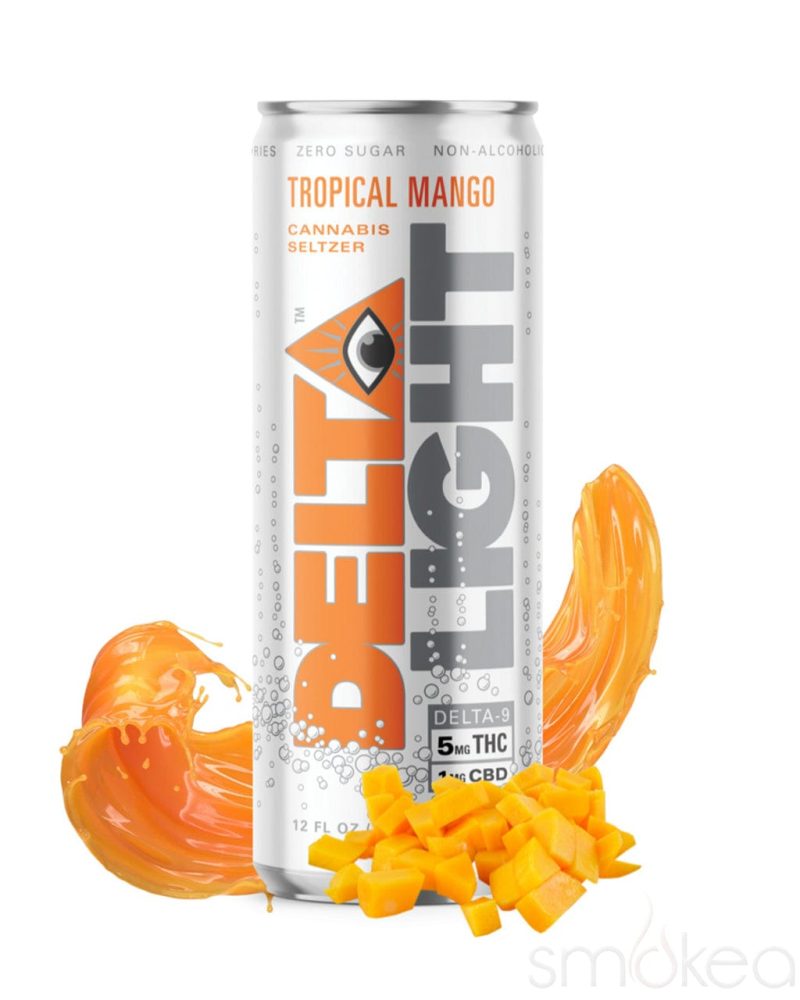 delta beverages delta light cannabis seltzer tropical mango 30244489003110