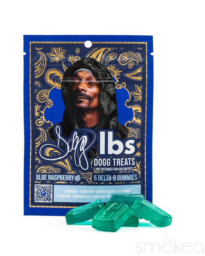 dogg lbs delta 9 dogg treats gummies blue raspberry 30762978869350