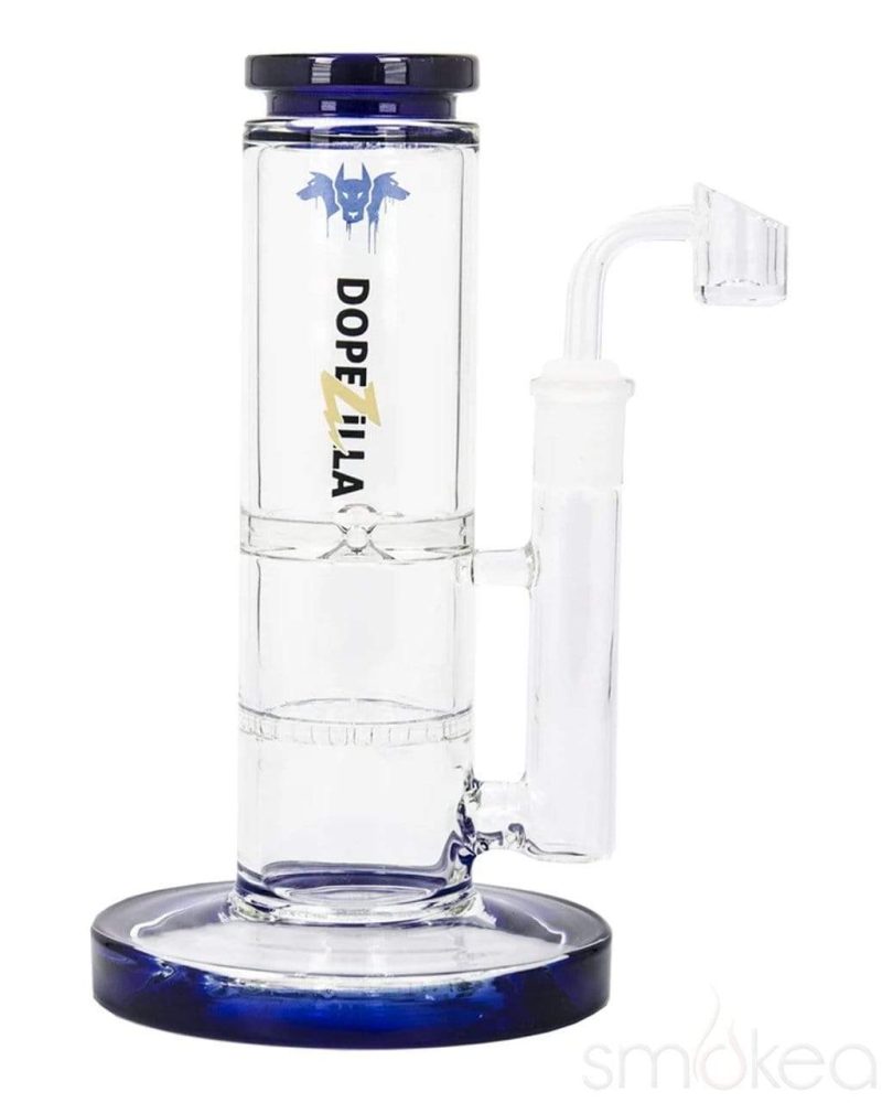 Dopezilla 8" Cerberus Dab Rig Dark Blue